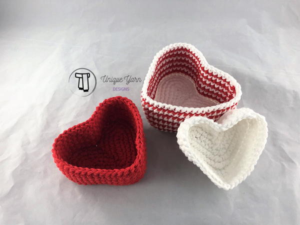 Heart Shaped Nesting Baskets