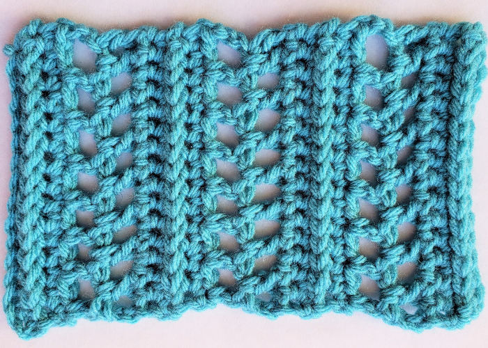 Herringbone Lace Rib Stitch 