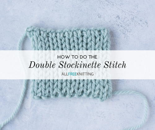 Knitted Two-Color Woven Plait Stitch [A How To Video Tutorial]