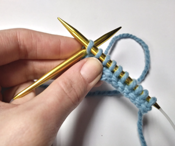 Knitting Backwards: Step 2