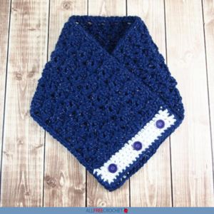 Celestial Crochet Button Cowl