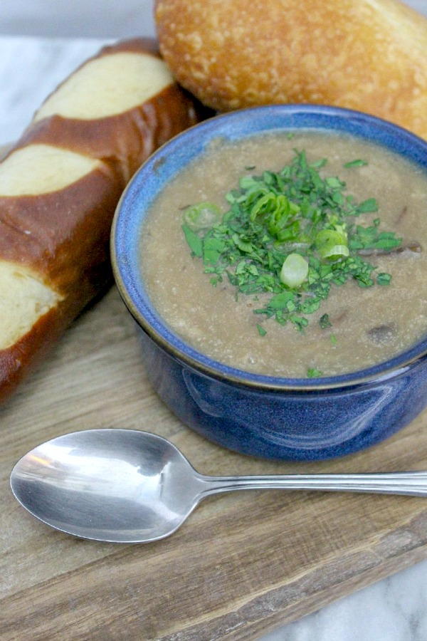 Slow Cooker Mushroom Soup | AllFreeSlowCookerRecipes.com