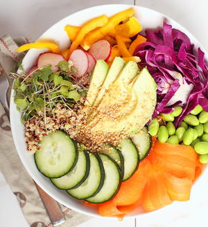 Rainbow Buddha Bowl | RecipeLion.com