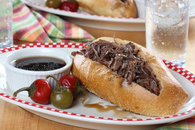 Slow-Cooker French Dip Sandwiches