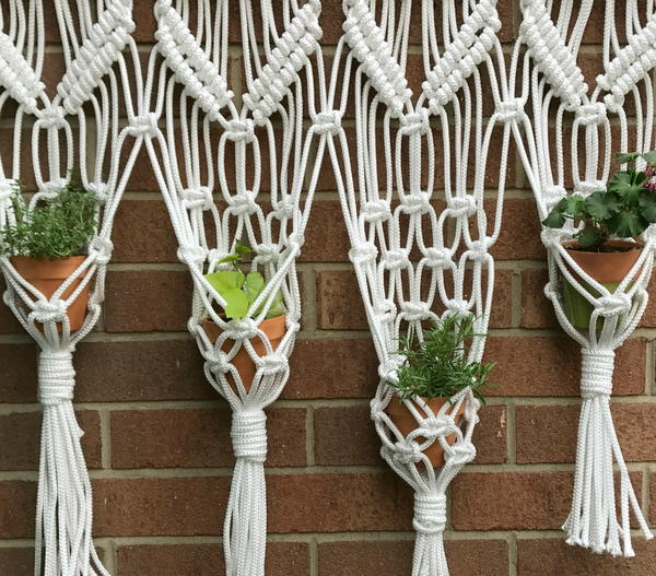 Macrame Hanging Herb Garden