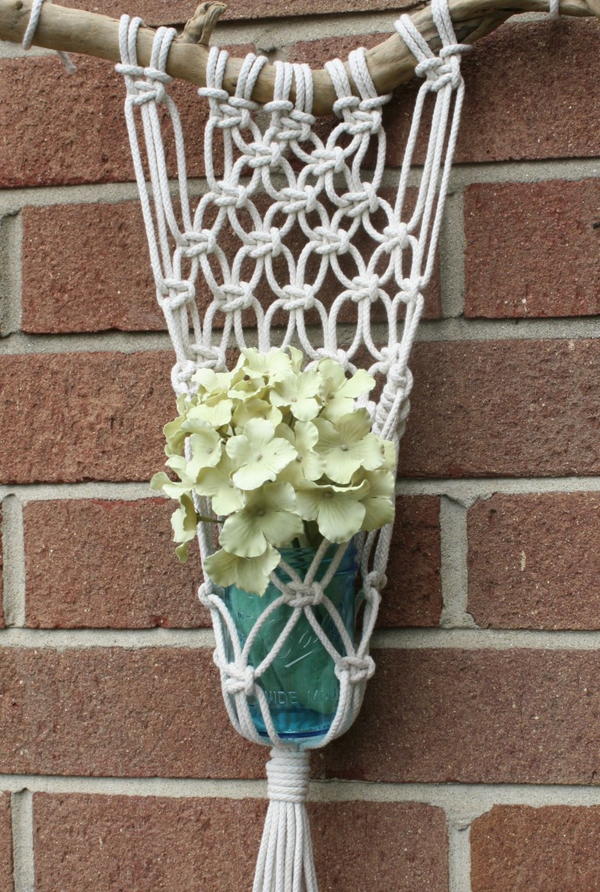 Macrame and Mason Jar Planter