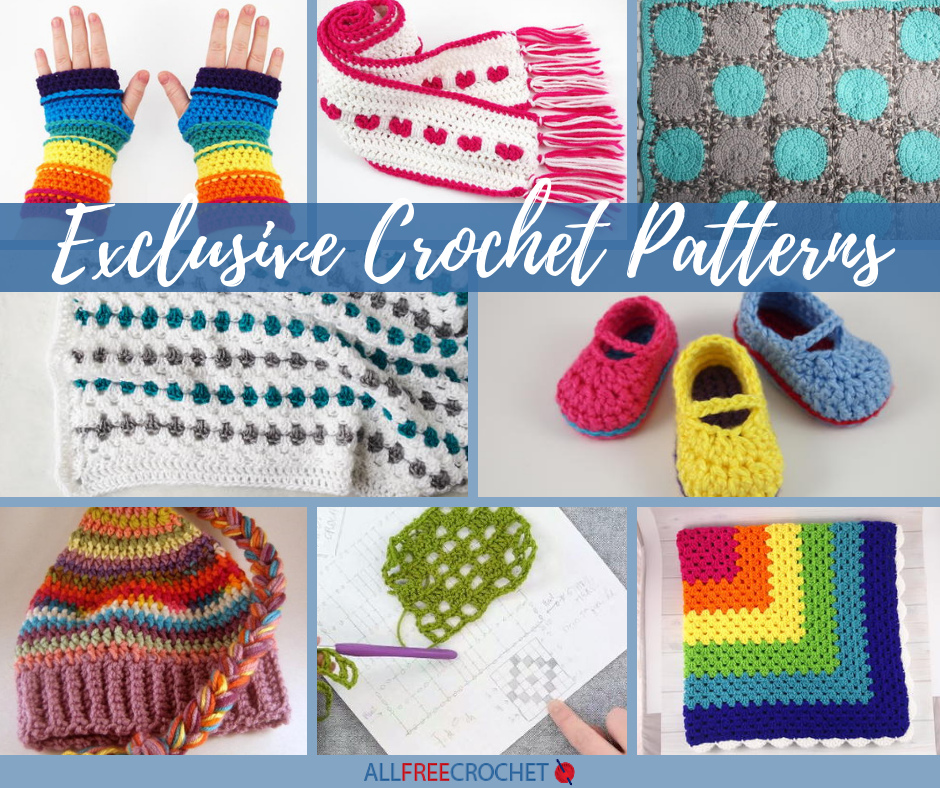 A collection of exclusive free crochet patterns