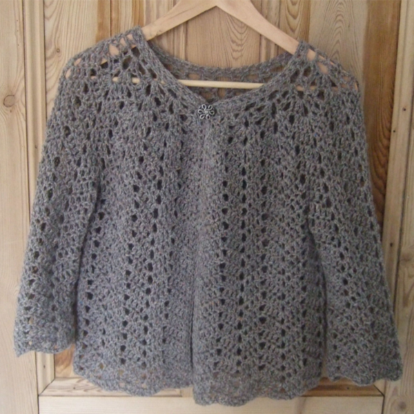 Chevron Lace Cardigan