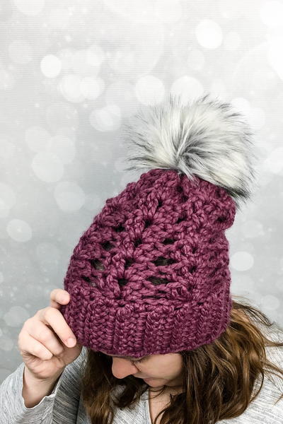 Frosted Berry Chunky Hat