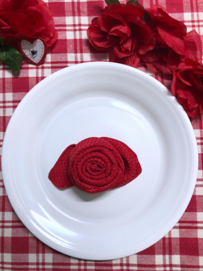 Valentine Rose Napkin