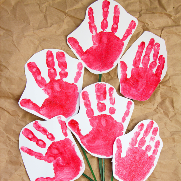 Handprint Roses
