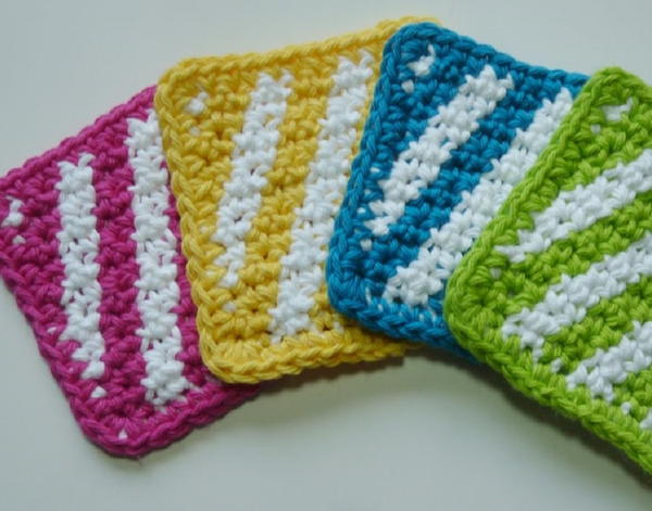 Striped Summer Coasters