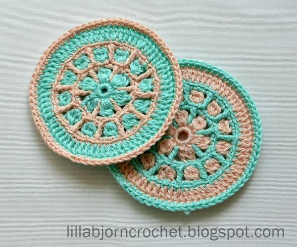 North Sea Mandala Crochet Coaster