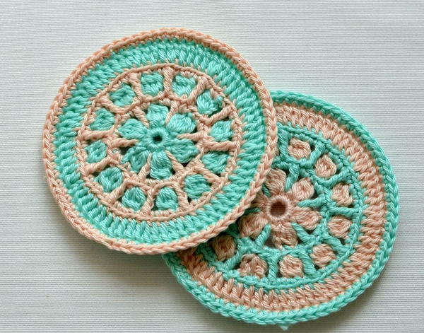 North Sea Mandala Crochet Coaster