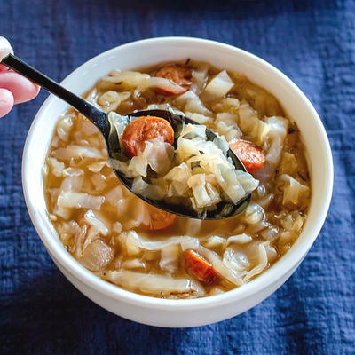 Cabbage Sausage Soup