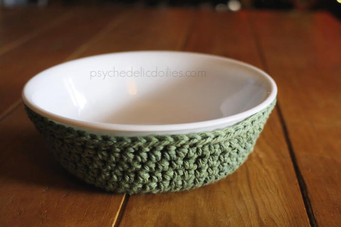 One Hour Crochet Bowl Cozy
