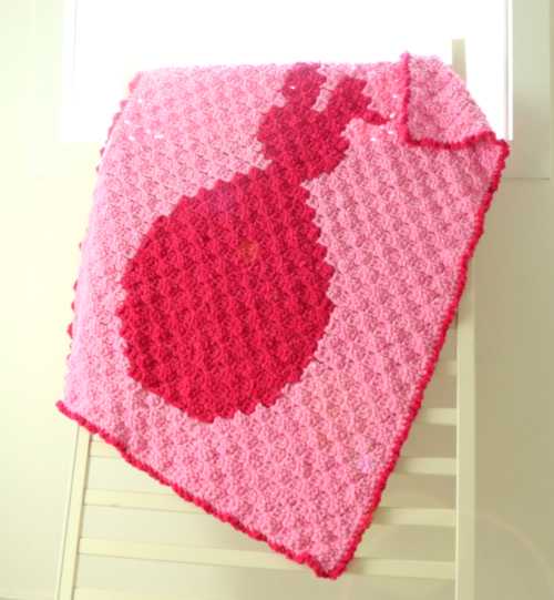 C2C Crochet Bunny Baby Blanket