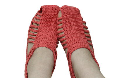 Unique Crochet Slippers Socks Ballerinas