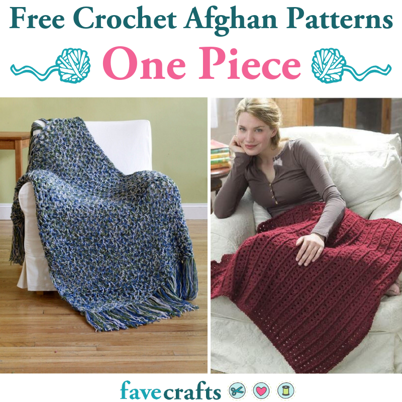 25 Free Crochet Afghan Patterns: One Piece Only | FaveCrafts.com 25-free-crochet-afghan-patterns-one-piece-only-favecrafts-com