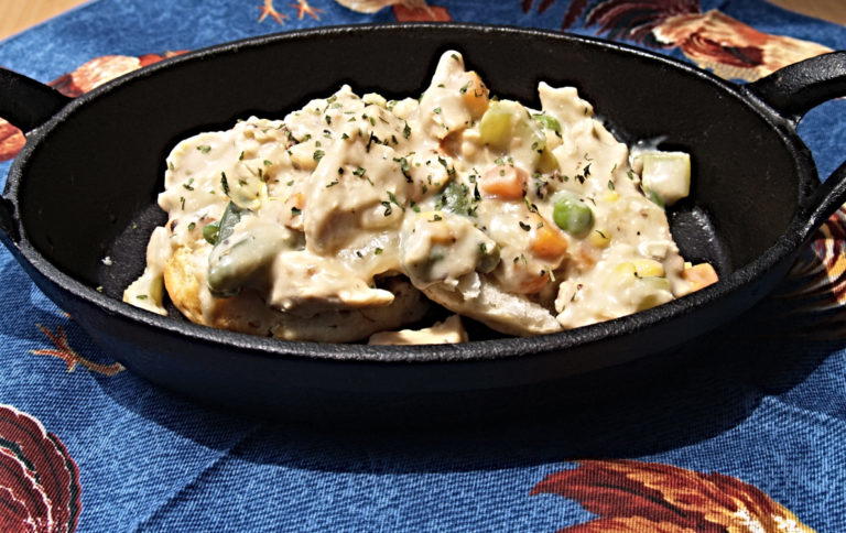 Rotisserie Chicken a la King | FaveSouthernRecipes.com