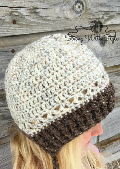 Winter Hat With Messy Bun Option