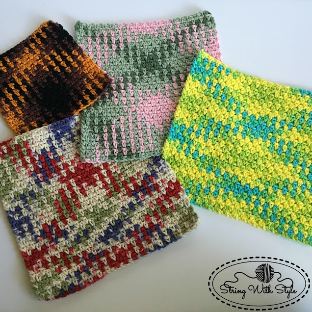 Planned Pooling Argyle Dishcloths