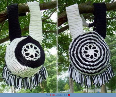 Moon and Sun Crochet Boho Bag Pattern (Free)