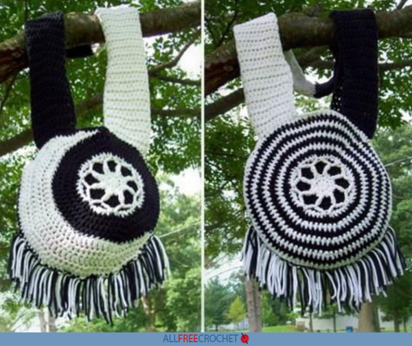 Moon and Sun Crochet Boho Bag Pattern Free