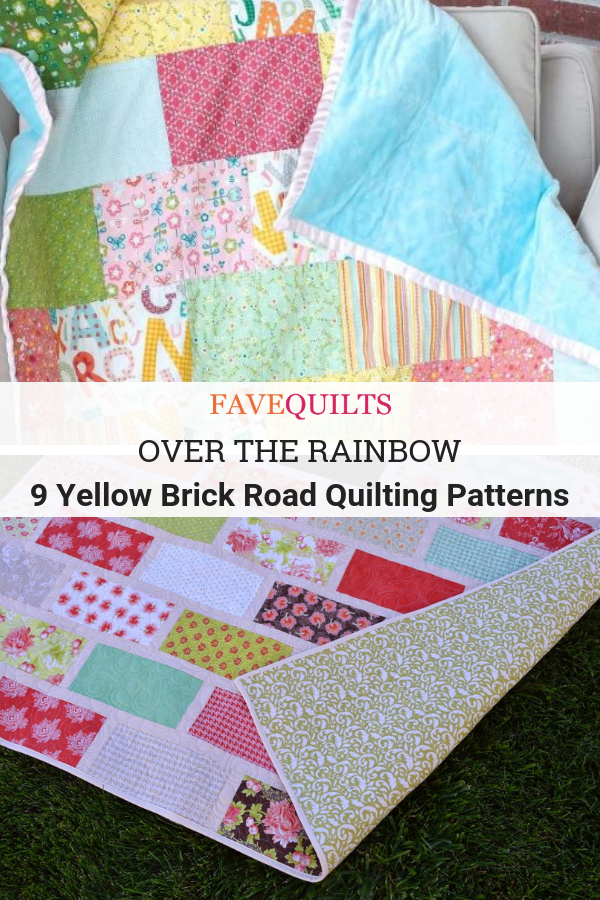 Over the Rainbow: 9 Yellow Brick Road Quilting Patterns | FaveQuilts.com
