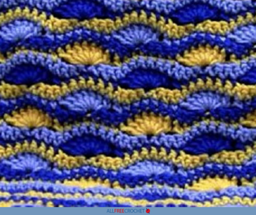 Wavy Shell Crochet Blanket Pattern