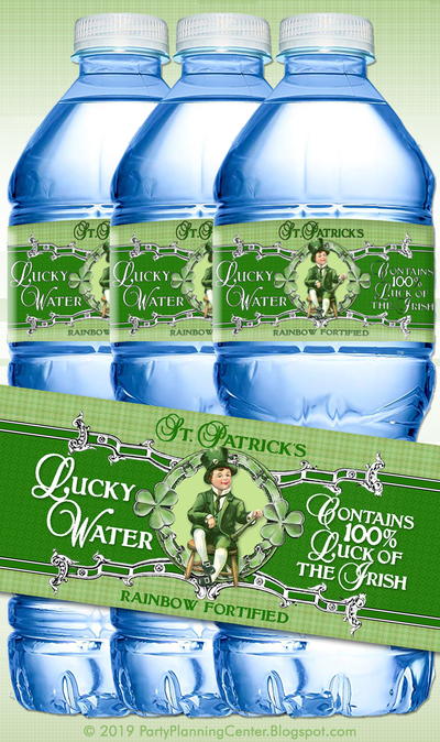 St. Patrick's Day Printable Bottle Labels
