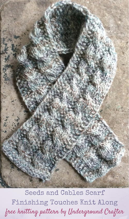 Seeds and Cables Scarf