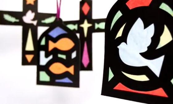 Christian Stained Glass Paper Craft