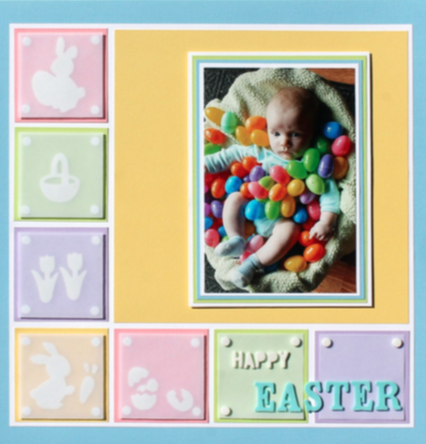 Happy Easter Scrapbook Page