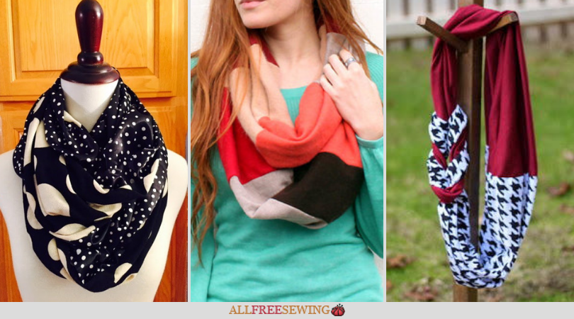 19 Incredible Infinity Scarf Sewing Pattern Ideas | AllFreeSewing.com