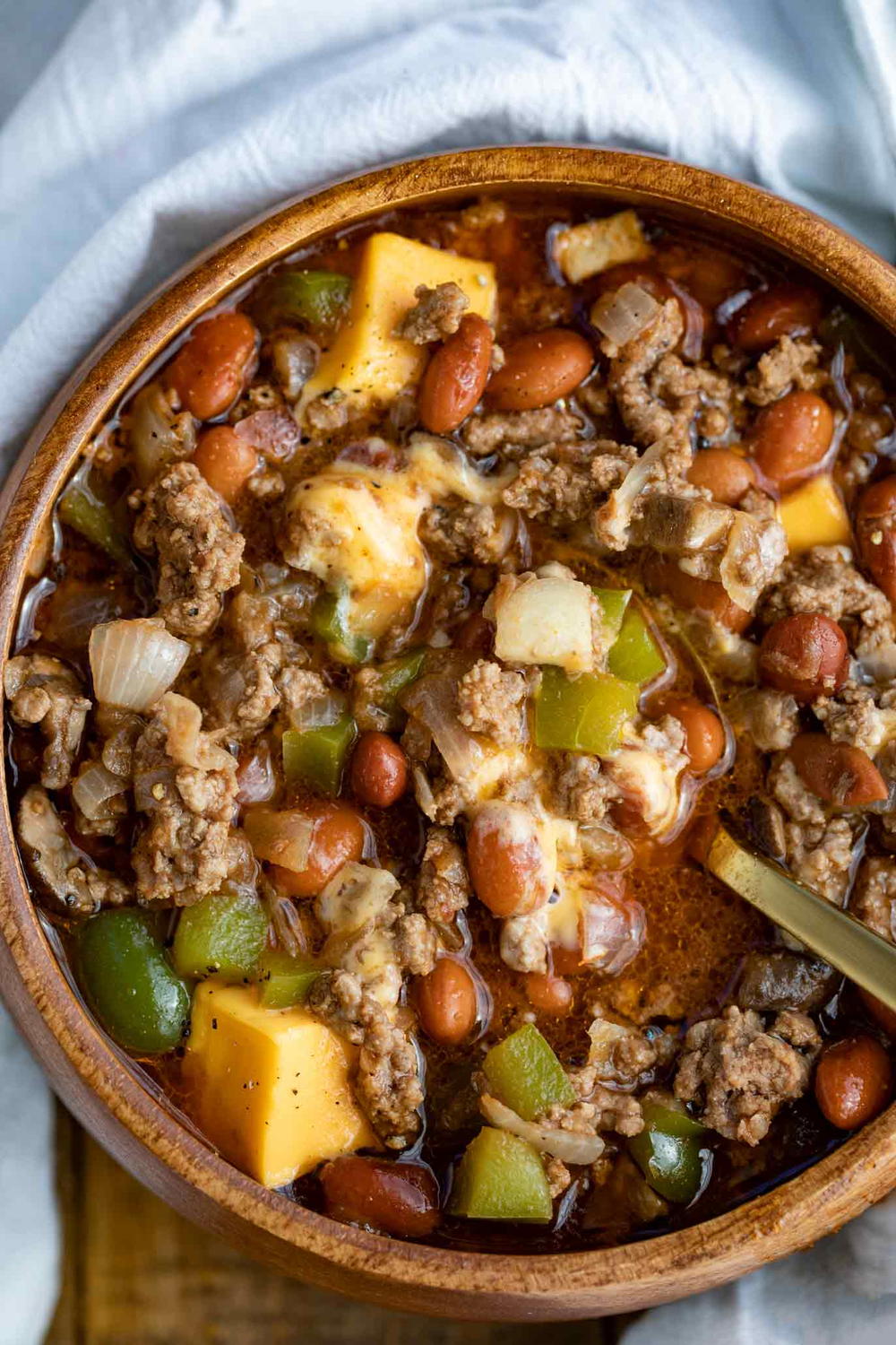 Philly Cheesesteak Chili | FaveSouthernRecipes.com