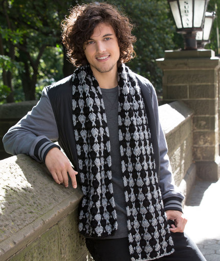 Mens Crochet Scarf