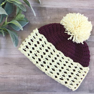 Spiced Mulberry Brimmed Beanie