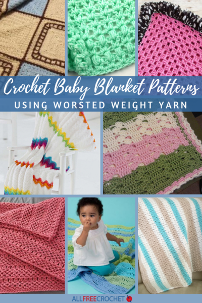 16 Crochet Baby Blanket Patterns Worsted Weight Yarn AllFreeCrochet