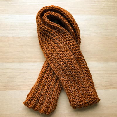 Entirely Easy Men's Crochet Scarf