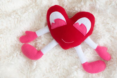 Heart Squeeze: Plush Heart Pattern