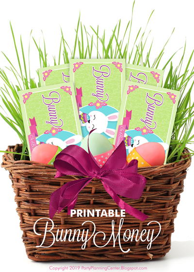 Printable Easter Bunny Money