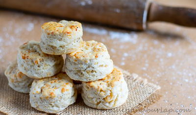 Asiago Cheese & Black Pepper Biscuits