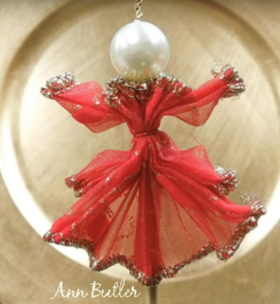 How to Make a Wire Ribbon Angel Ornament