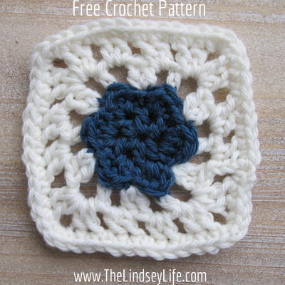 Small Flower Afghan Square