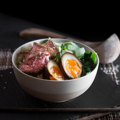 Beef and Udon Noodle Soup