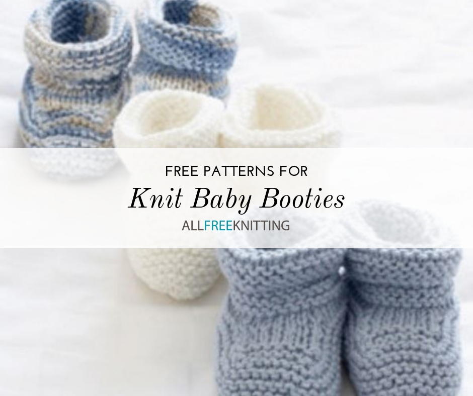 25 Ridiculously Adorable Knit Baby Booties Patterns (Free