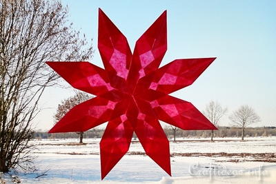 Transluccent Paper Star Window Decoration