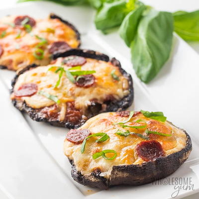 Portobello Pizza Keto Stuffed Mushrooms Recipe