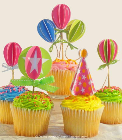Printable Birthday Cupcake Decorations